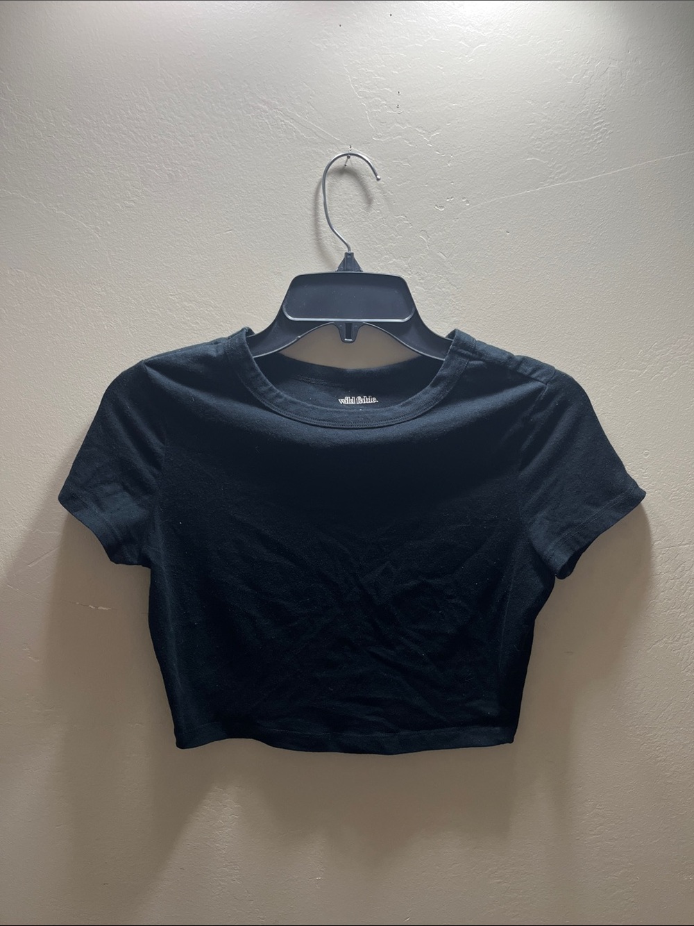 wild fable Black Women's Crop Tee